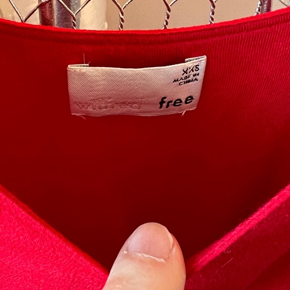 Wilfred Free Red "Silk-like" V neck Dress - Picture 4 of 6